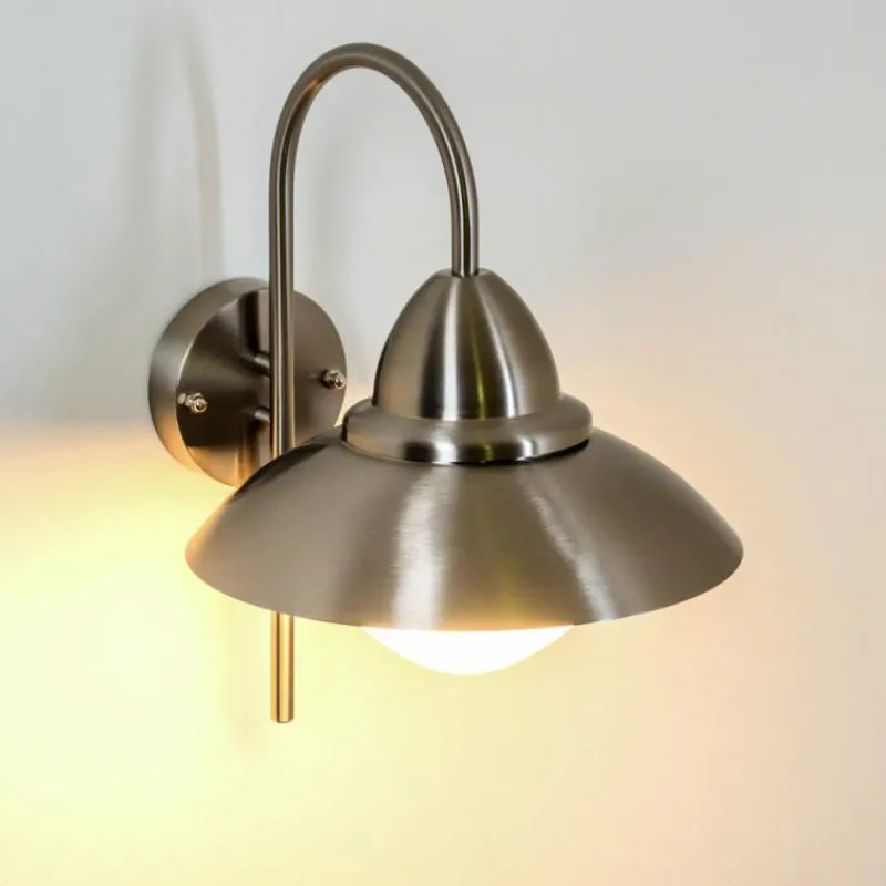 hofstein Applique murale d'extérieur Gielas Acier inoxydable, 1 lumière