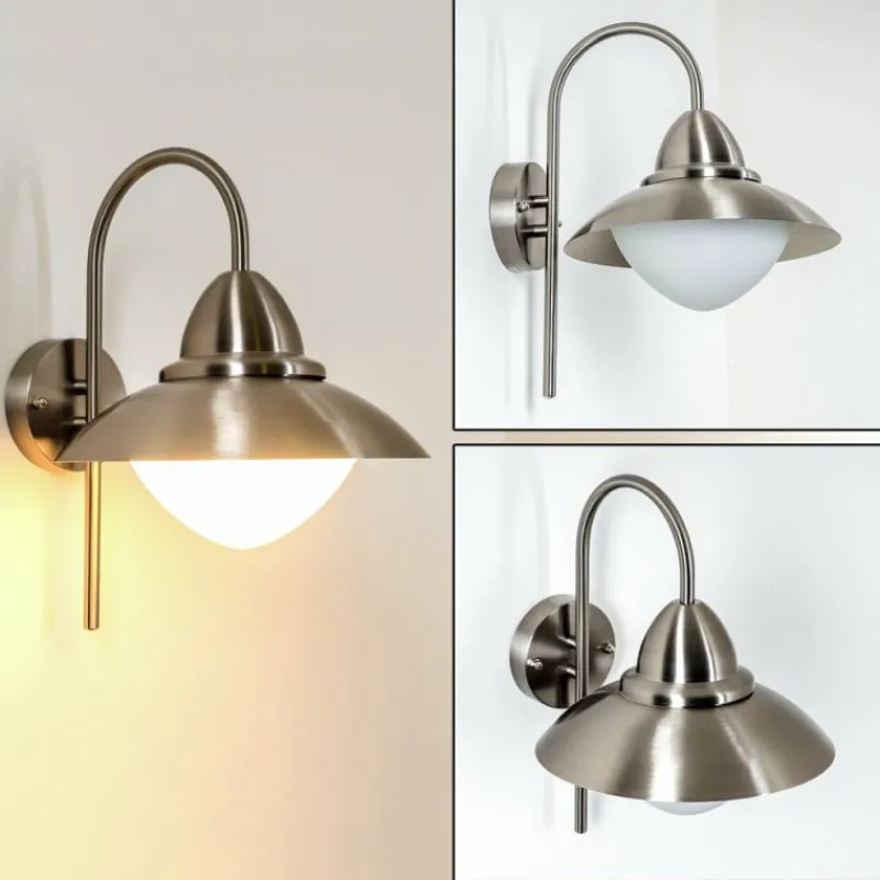 hofstein Applique murale d'extérieur Gielas Acier inoxydable, 1 lumière