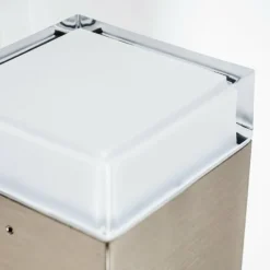 hofstein Applique murale d'extérieur Tibor LED Acier inoxydable, 2 lumières