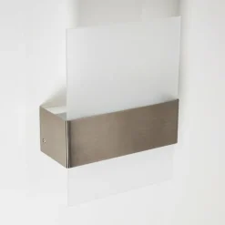 hofstein Applique murale d'extérieur Vara LED Acier inoxydable, 2 lumières