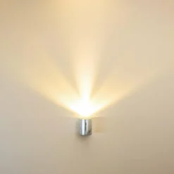 hofstein Applique murale d'extérieur Mora LED Zingué, 2 lumières