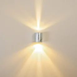 hofstein Applique murale d'extérieur Mora LED Zingué, 2 lumières