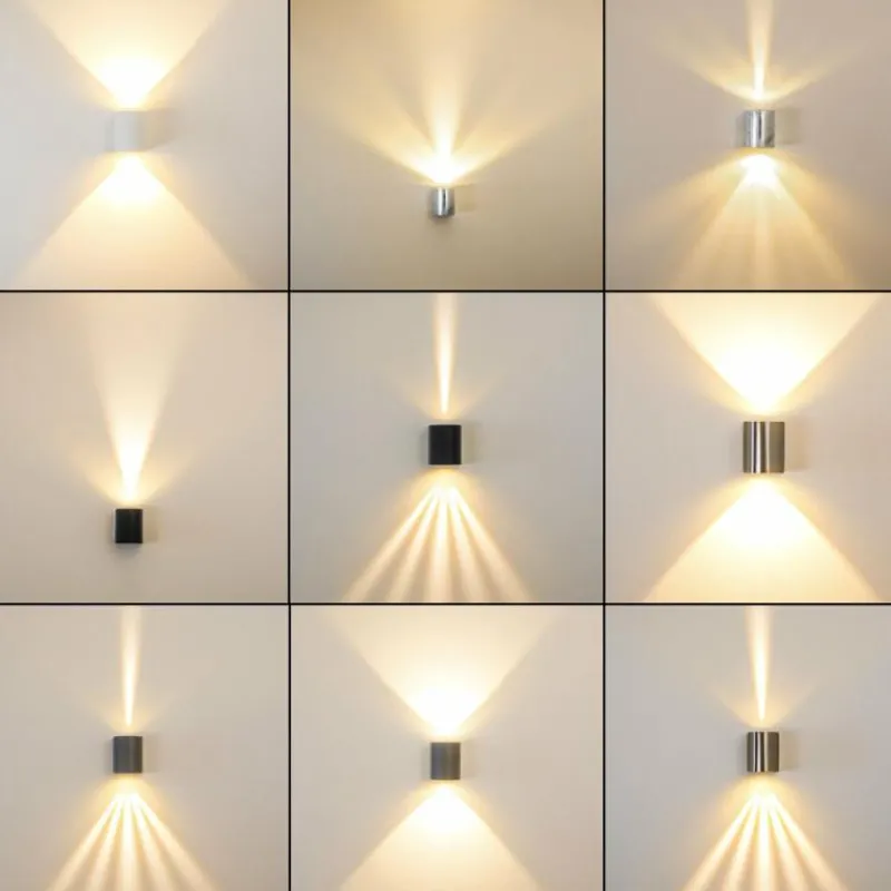 hofstein Applique murale d'extérieur Mora LED Acier inoxydable, 2 lumières