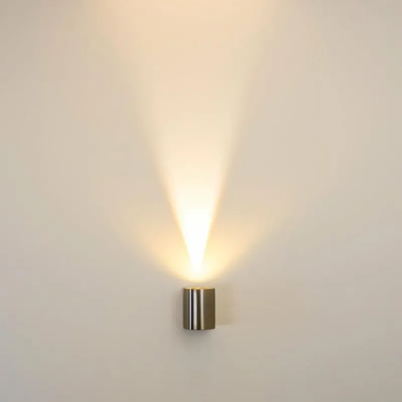 hofstein Applique murale d'extérieur Mora LED Acier inoxydable, 2 lumières