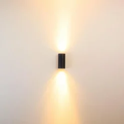 hofstein Applique murale d'extérieur Boda Noir, 2 lumières