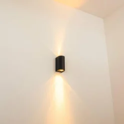 hofstein Applique murale d'extérieur Boda Noir, 2 lumières