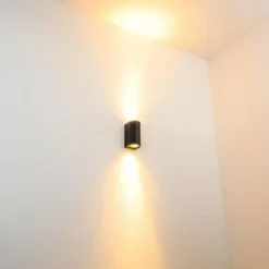 hofstein Applique murale d'extérieur Boda Noir, 2 lumières