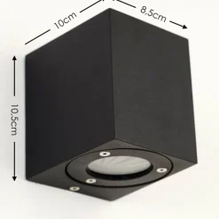 hofstein Applique murale d'extérieur Orsa LED Noir, 2 lumières