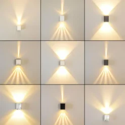 hofstein Applique murale d'extérieur Orsa LED Gris, 2 lumières