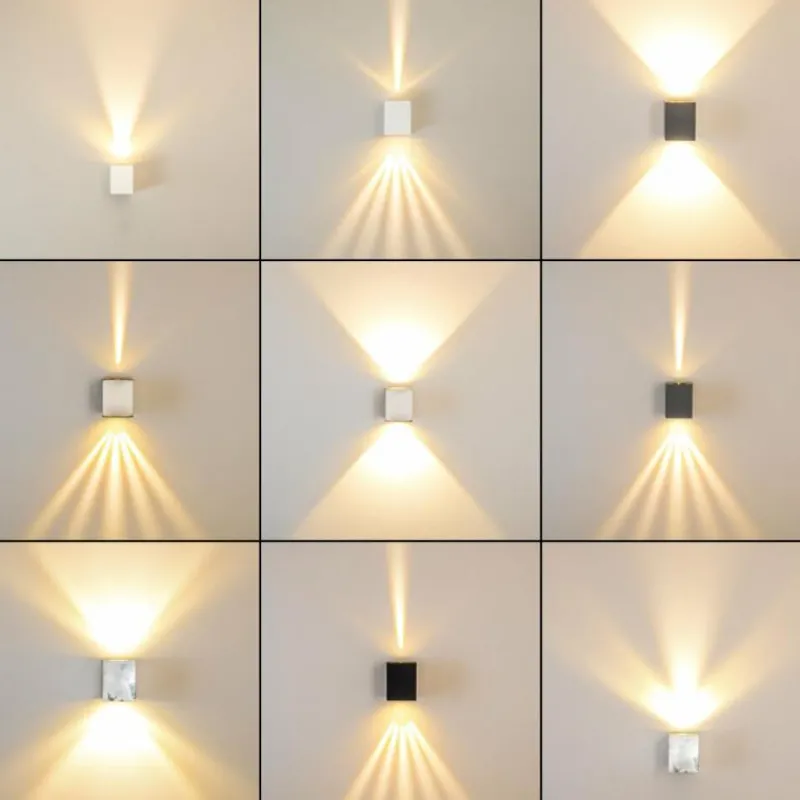 hofstein Applique murale d'extérieur Orsa LED Gris, 2 lumières