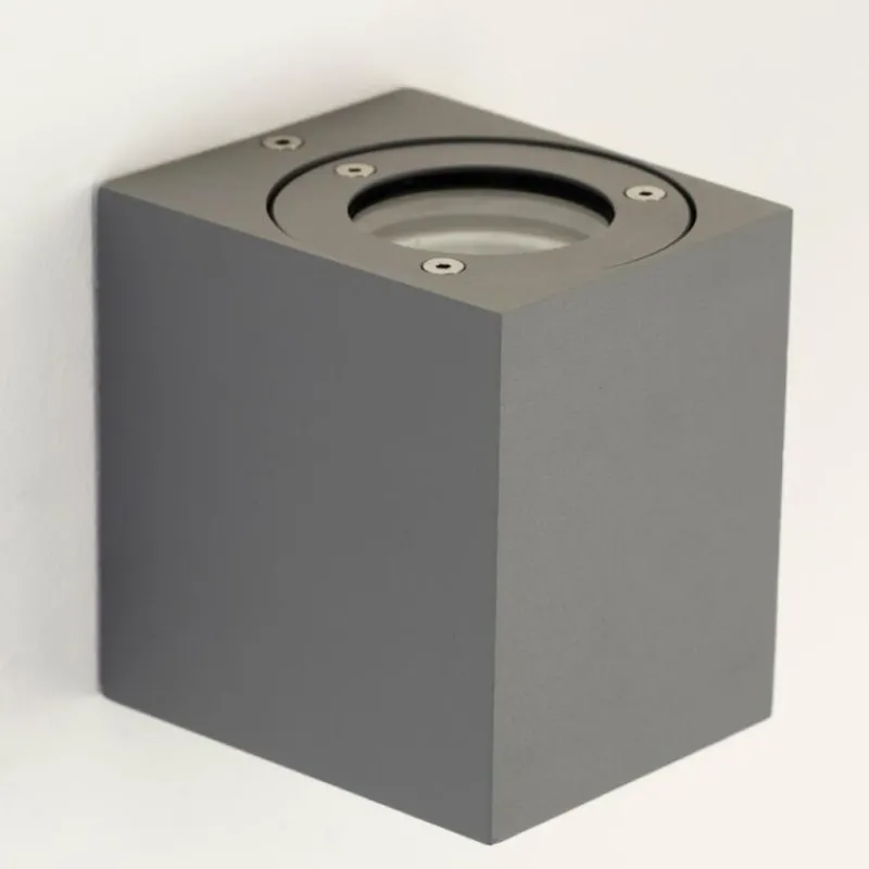 hofstein Applique murale d'extérieur Orsa LED Gris, 2 lumières