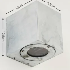 hofstein Applique murale d'extérieur Orsa LED Zingué, 2 lumières