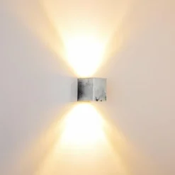 hofstein Applique murale d'extérieur Orsa LED Zingué, 2 lumières