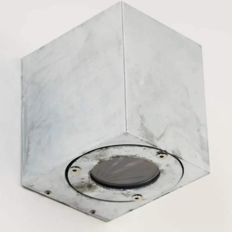 hofstein Applique murale d'extérieur Orsa LED Zingué, 2 lumières