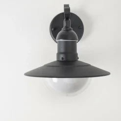 hofstein Applique murale d'extérieur Broni Noir, 1 lumière