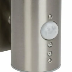 Luminaires Brilliant Applique murale d'extérieur Brilliant Bergen LED Acier inoxydable, 1 lumière, Détecteur de mouvement