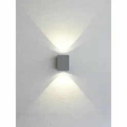 Luminaires Nordlux Applique murale d'extérieur Nordlux Canto Kubi LED Gris, 2 lumières