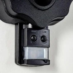 hofstein Applique murale d'extérieur Valtimo Noir, 1 lumière, Détecteur de mouvement