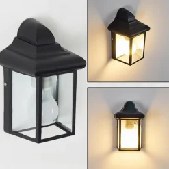 hofstein Applique murale d'extérieur Murto Noir, 1 lumière