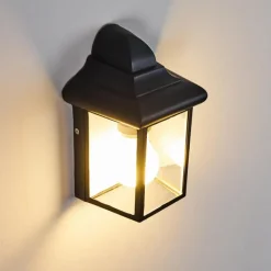 hofstein Applique murale d'extérieur Murto Noir, 1 lumière