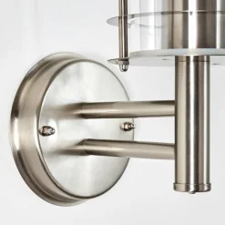 hofstein Applique murale d'extérieur Mulo Acier inoxydable, 1 lumière