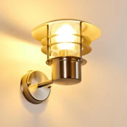 hofstein Applique murale d'extérieur Juva Acier inoxydable, 1 lumière
