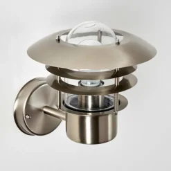 hofstein Applique murale d'extérieur Juva Acier inoxydable, 1 lumière