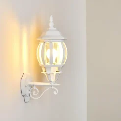 hofstein Applique murale d'extérieur Lentua Blanc, 1 lumière