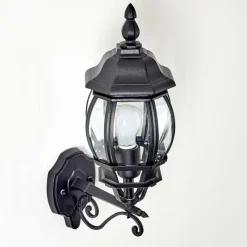 hofstein Applique murale d'extérieur Lentua Noir, 1 lumière