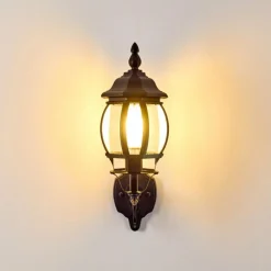 hofstein Applique murale d'extérieur Lentua Noir, 1 lumière