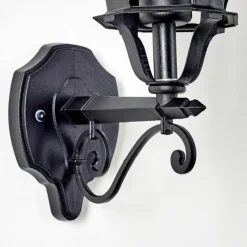 hofstein Applique murale d'extérieur Lentua Noir, 1 lumière