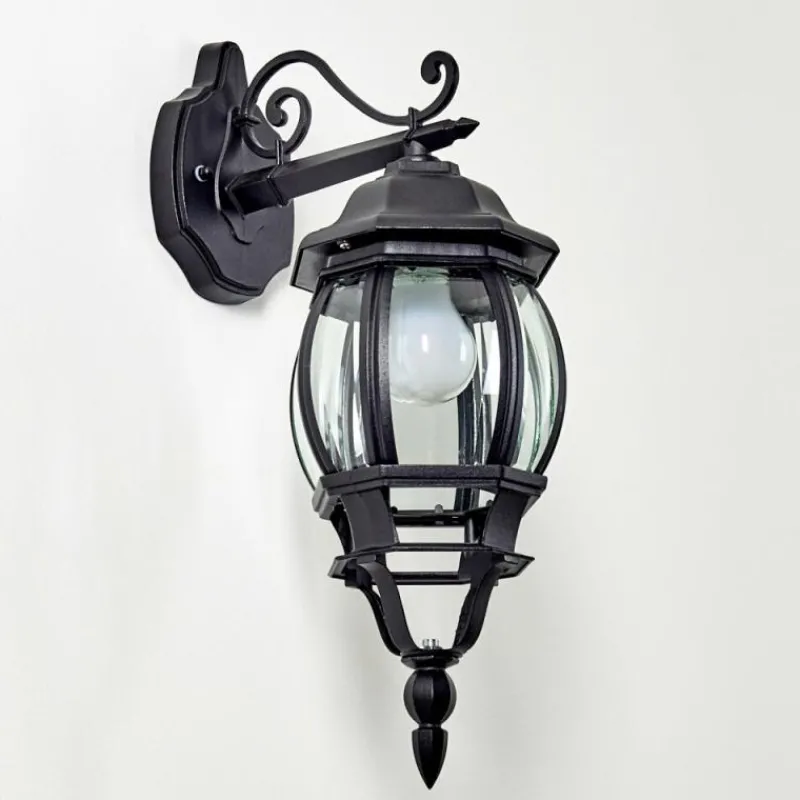 hofstein Applique murale d'extérieur Lentua Noir, 1 lumière