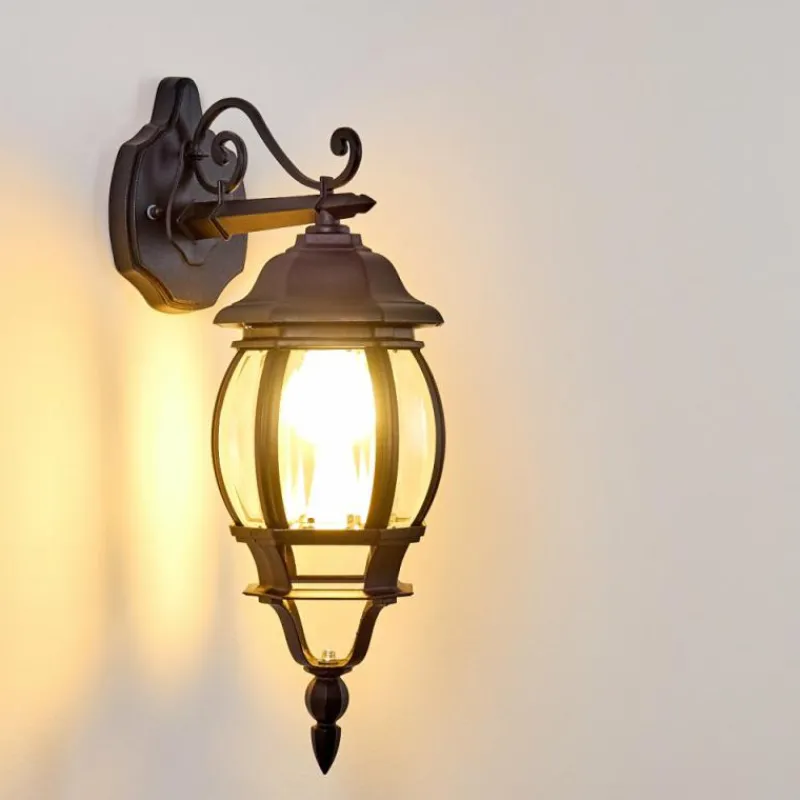 hofstein Applique murale d'extérieur Lentua Noir, 1 lumière