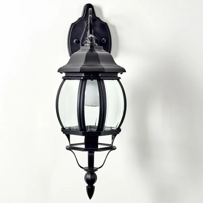 hofstein Applique murale d'extérieur Lentua Noir, 1 lumière