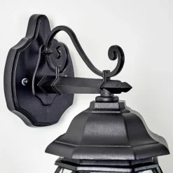 hofstein Applique murale d'extérieur Lentua Noir, 1 lumière