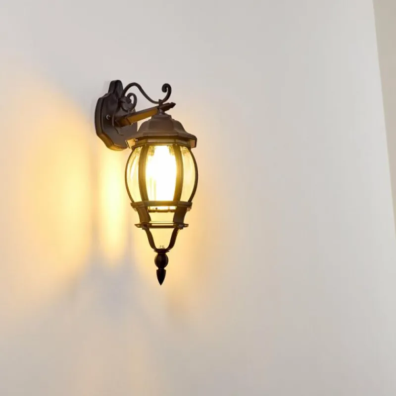 hofstein Applique murale d'extérieur Lentua Noir, 1 lumière