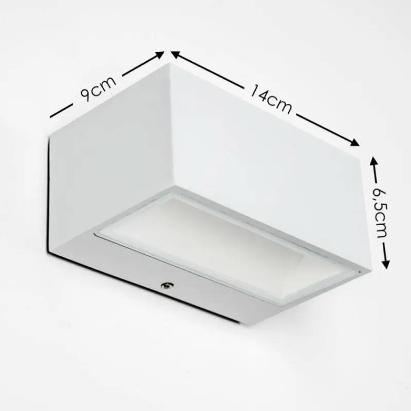 hofstein Applique murale d'extérieur Spider LED Blanc, 1 lumière