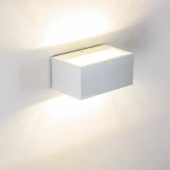 hofstein Applique murale d'extérieur Spider LED Blanc, 1 lumière