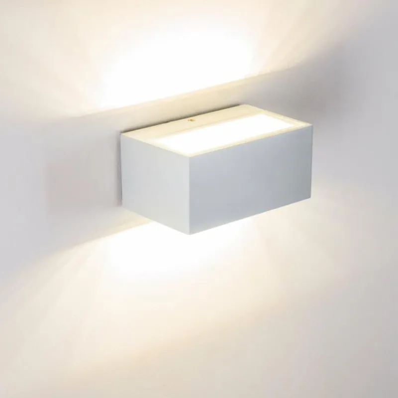 hofstein Applique murale d'extérieur Spider LED Blanc, 1 lumière