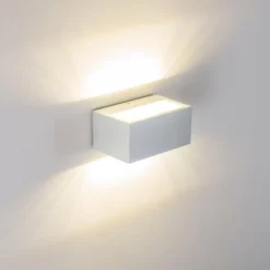 hofstein Applique murale d'extérieur Spider LED Blanc, 1 lumière