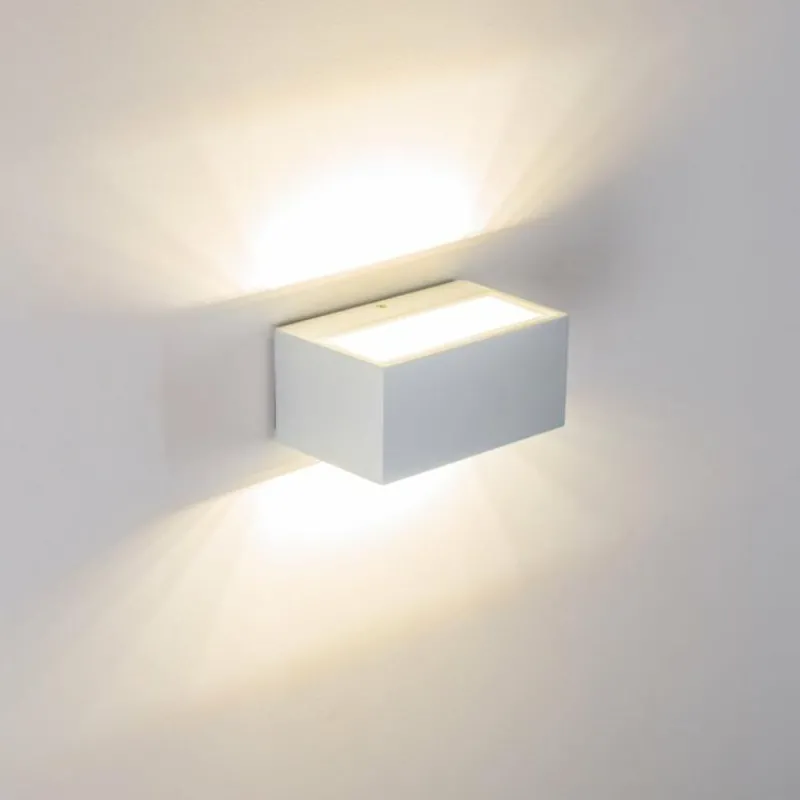 hofstein Applique murale d'extérieur Spider LED Blanc, 1 lumière