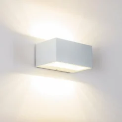 hofstein Applique murale d'extérieur Spider LED Blanc, 1 lumière