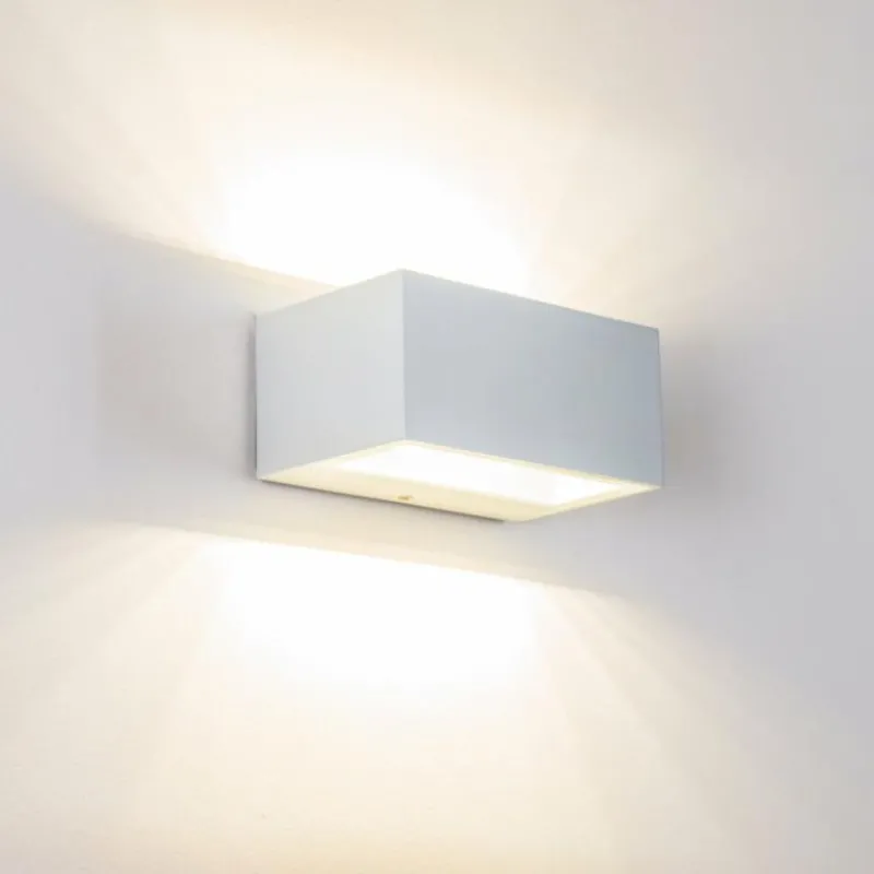 hofstein Applique murale d'extérieur Spider LED Blanc, 1 lumière