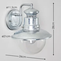 hofstein Applique murale d'extérieur Sipri Zingué, 1 lumière