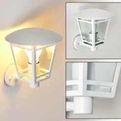 hofstein Applique murale d'extérieur Siera Blanc, 1 lumière