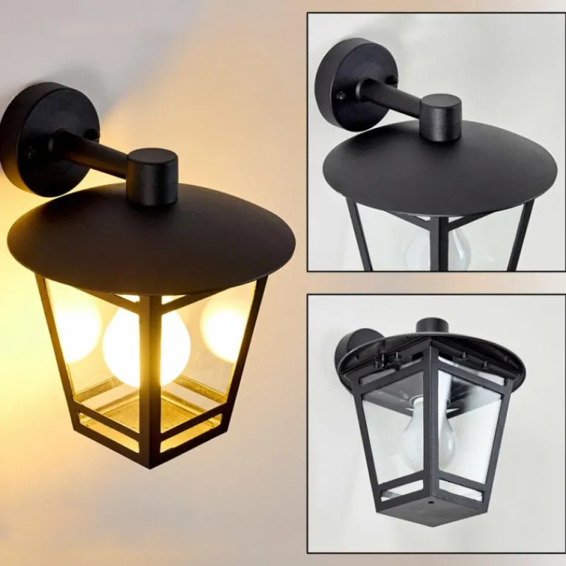 hofstein Applique murale d'extérieur Siera Noir, 1 lumière