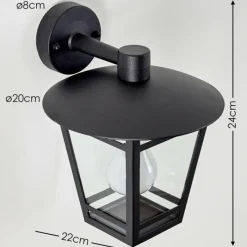 hofstein Applique murale d'extérieur Siera Noir, 1 lumière