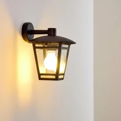 hofstein Applique murale d'extérieur Siera Noir, 1 lumière