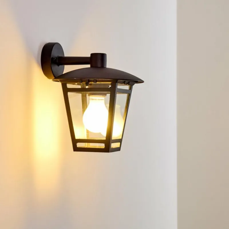 hofstein Applique murale d'extérieur Siera Noir, 1 lumière