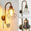 Lampes Dorées-hofstein Applique murale d'extérieur Borkan Brun doré, 1 lumière, Détecteur de mouvement